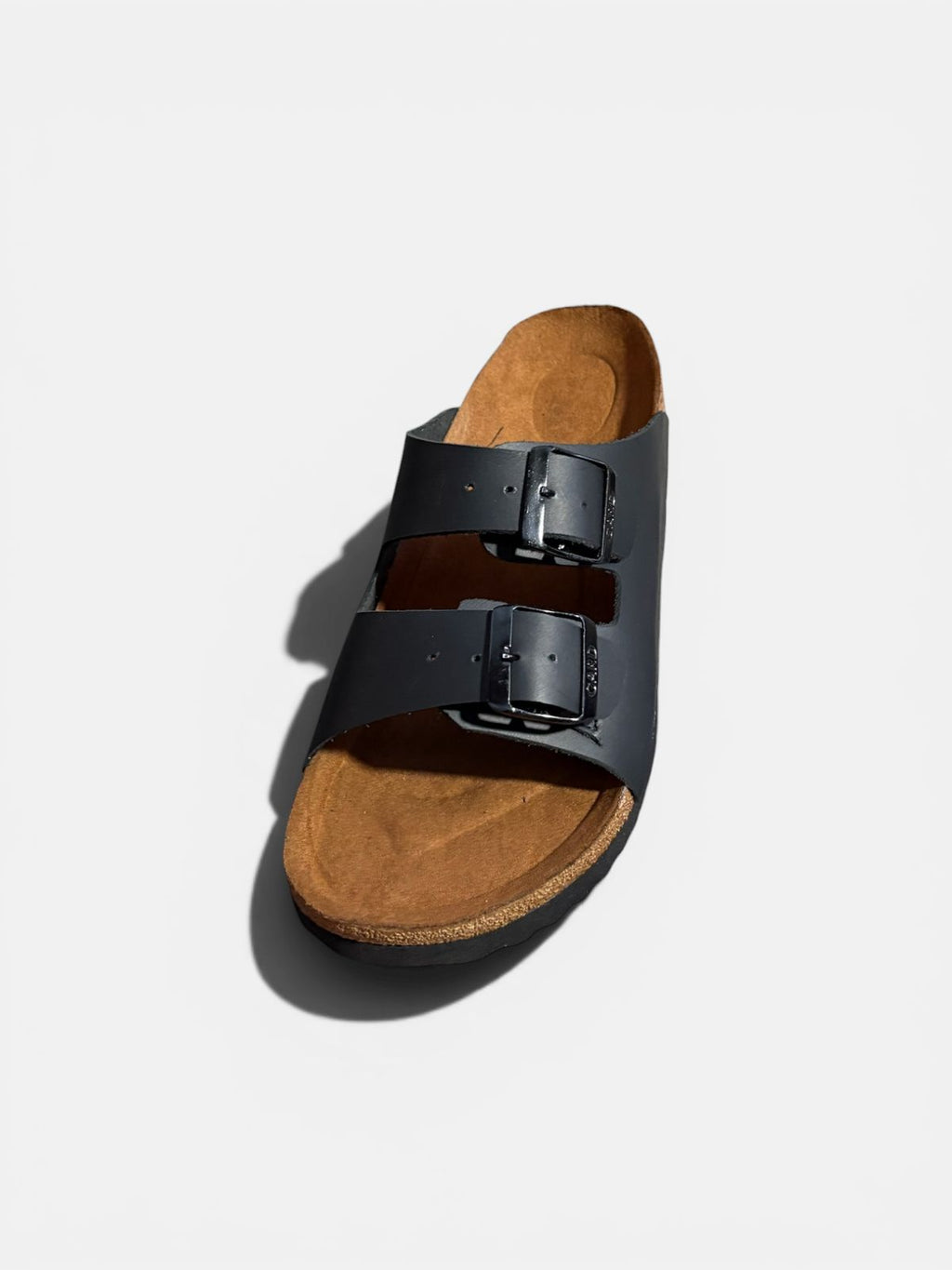 Sandalia 2 hebillas-Negro