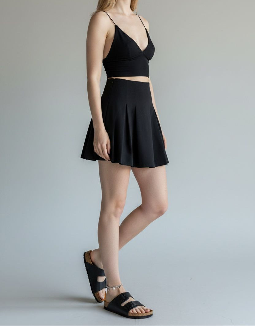 Sandalia 2 hebillas-Negro